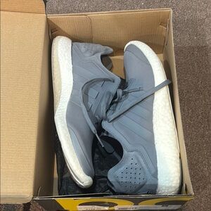 Adidas Men's Gray Pureboost Running Shoes